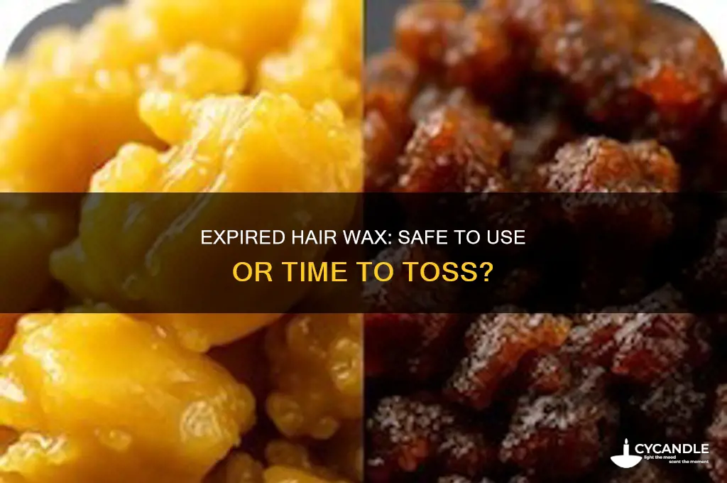 can we use expired hair wax