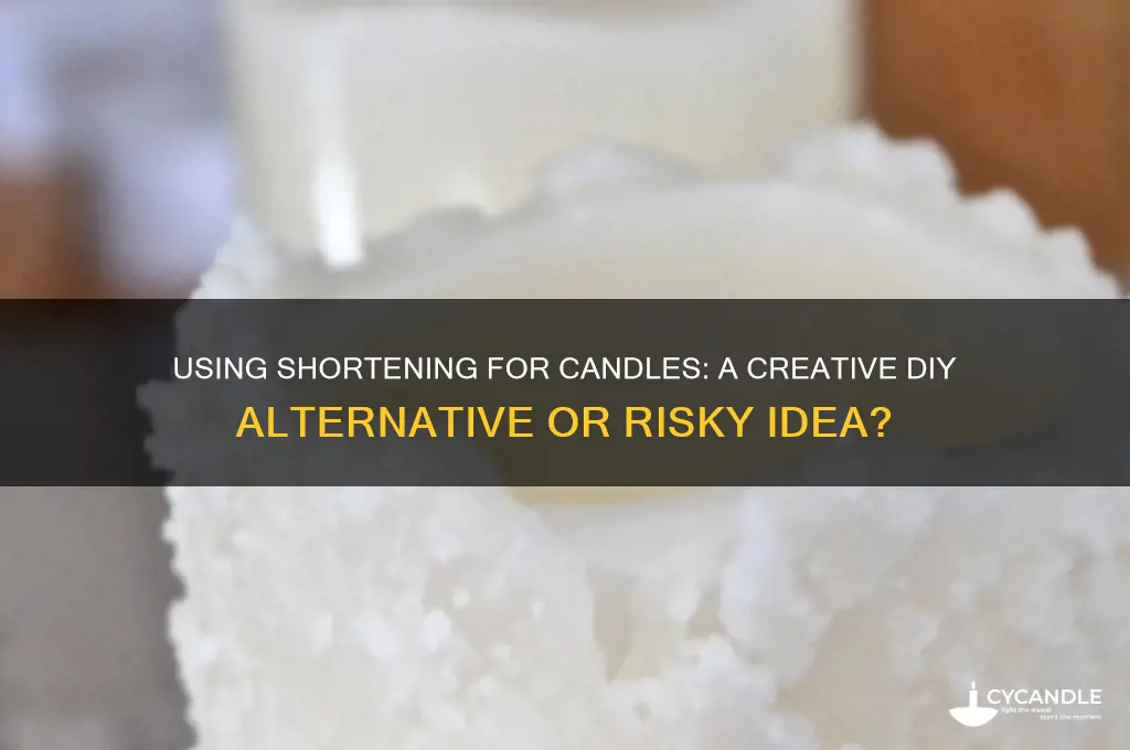 can we use shortening to be candle
