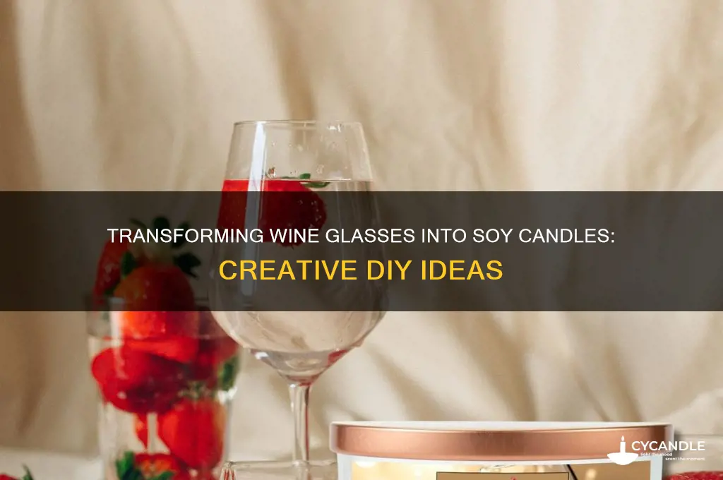 can wine glasses be soy candles