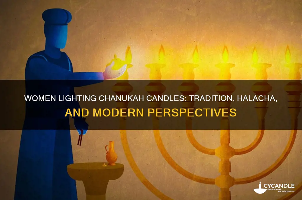 can women light chanukah candles
