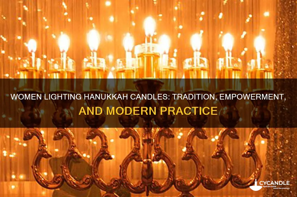 can women light hanukkah candles