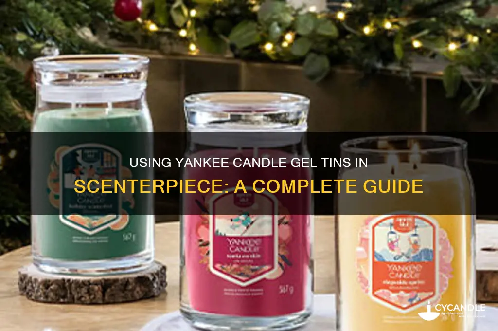 can yankee candle gel tins be used in scenterpiece