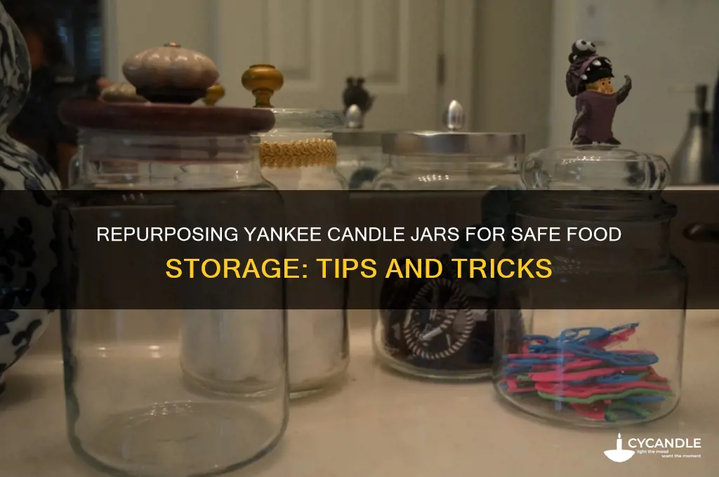 can yankee candle jars be used for food storage