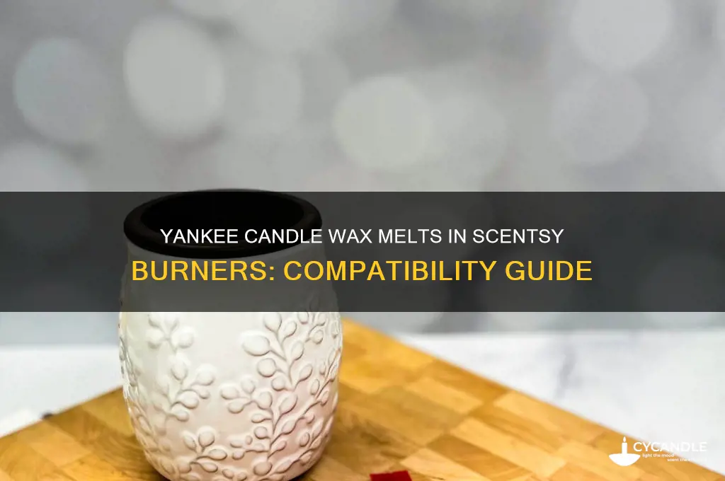 can yankee candle wax melts be used in scentsy burners