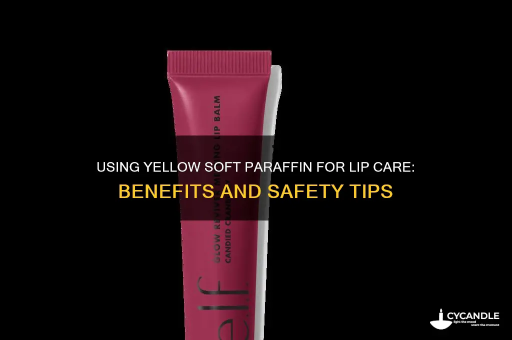 can yellow soft paraffin be used on lips