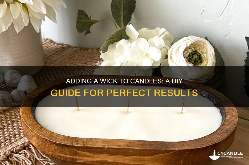 can you add a wick to a candle