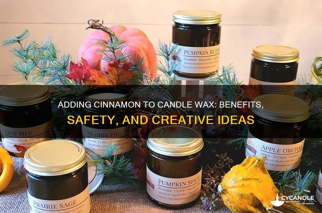 can you add cinnamon to candle wax
