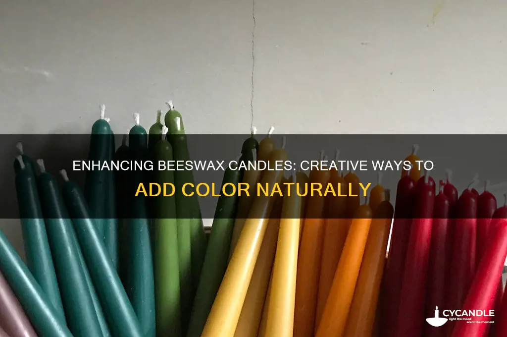 can you add color to beeswax candles