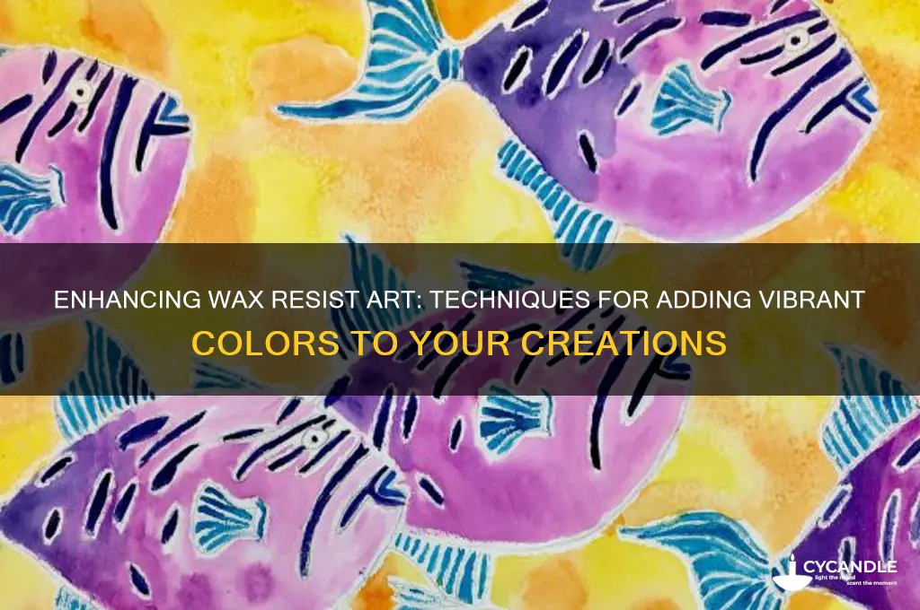 can you add color to wax resist