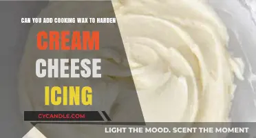 Harden Cream Cheese Icing: Can Cooking Wax Be the Solution?