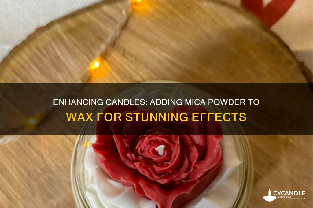 can you add mica powder to candle wax