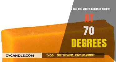Aging Waxed Cheddar Cheese at 70 Degrees: Is It Possible?