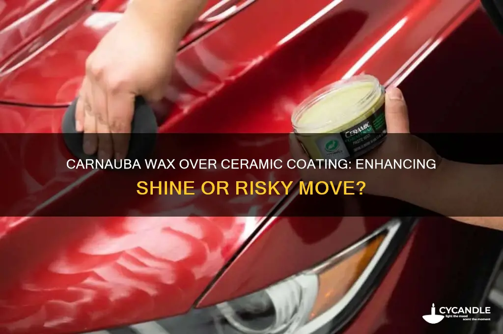 can you apply carnauba wax over ceramic coating