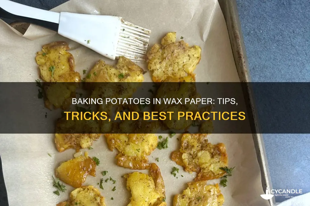 can you bake a potato in wax paper