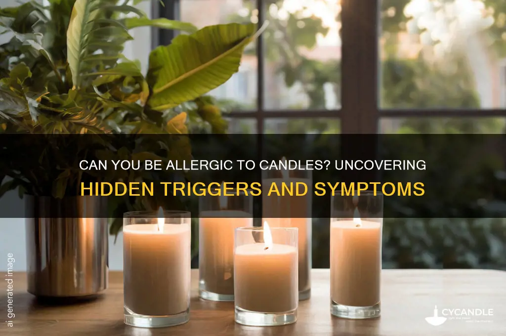 can you be alertic to a candle
