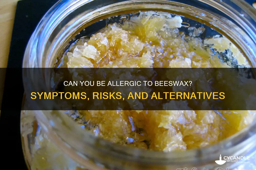 can you be allergic to beeswax