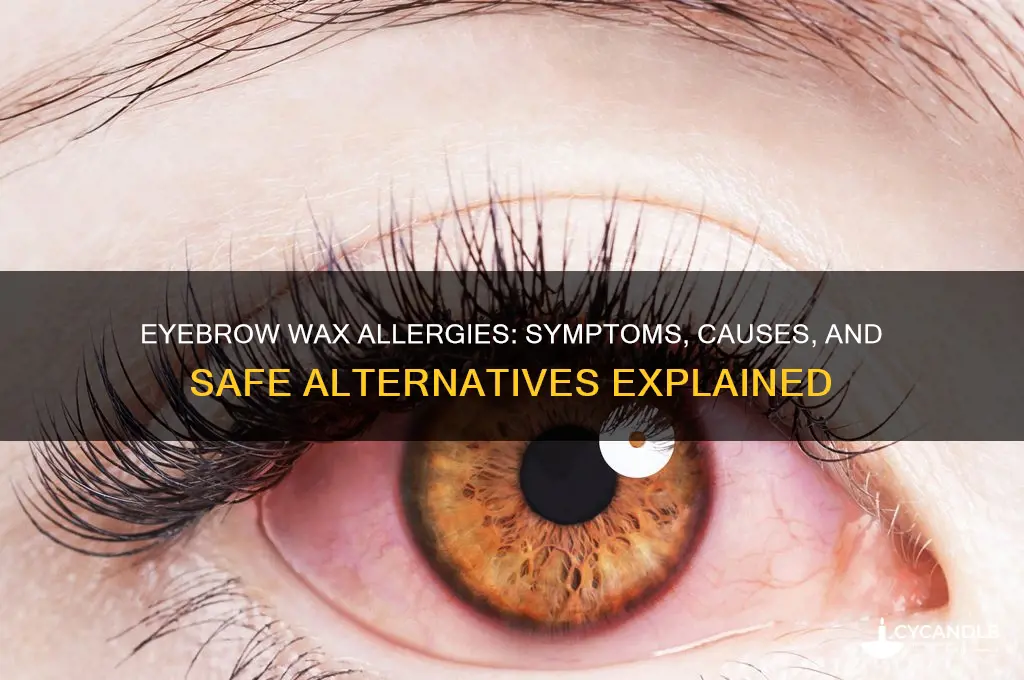 can you be allergic to eyebrow wax