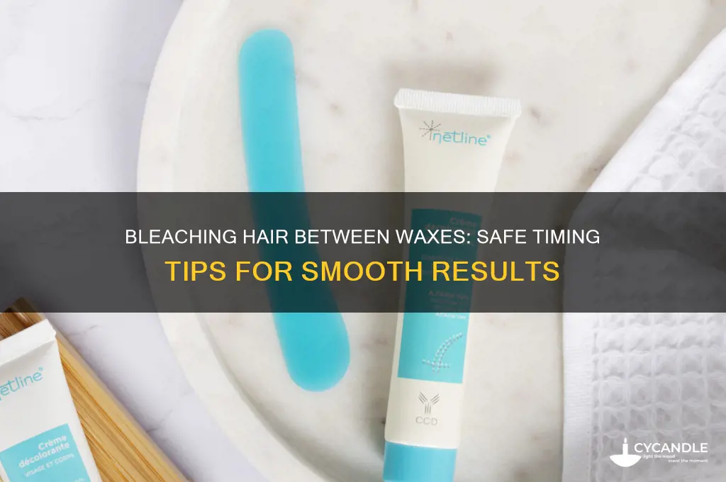 can you bleach hair between waxes