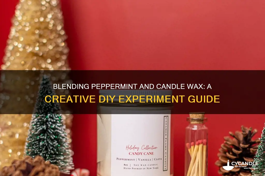can you blend peppermint and candle wax together