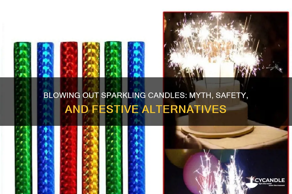 can you blow out sparkling candles