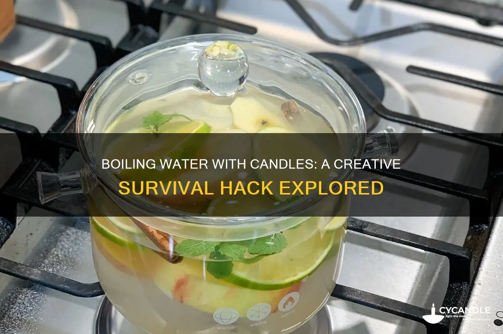 can you boil water with candles