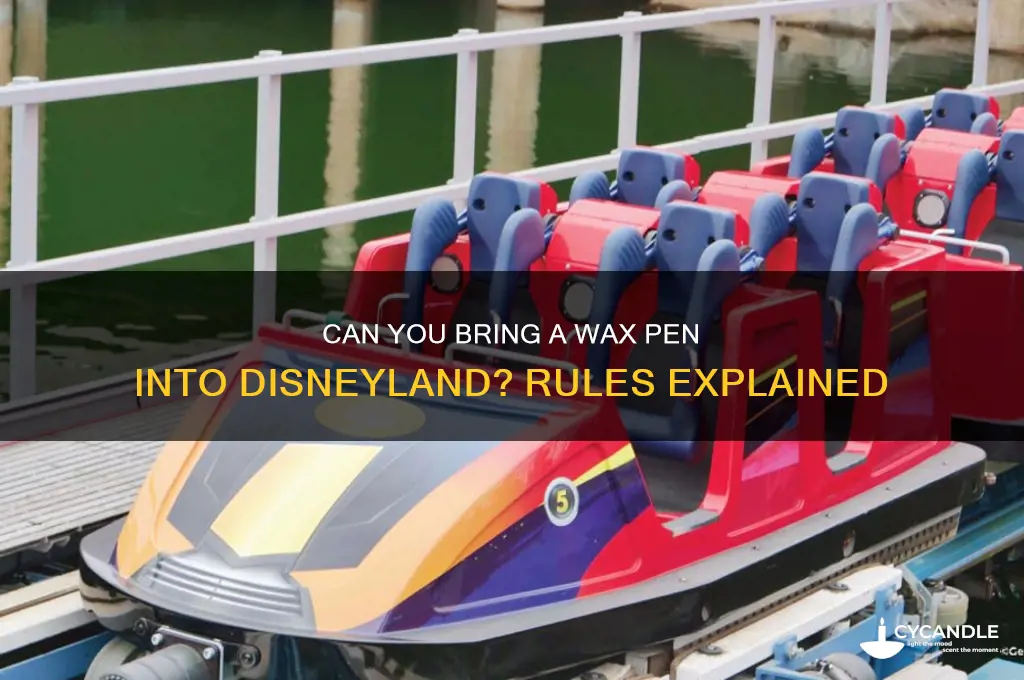 can you bring a wax pen into disneyland