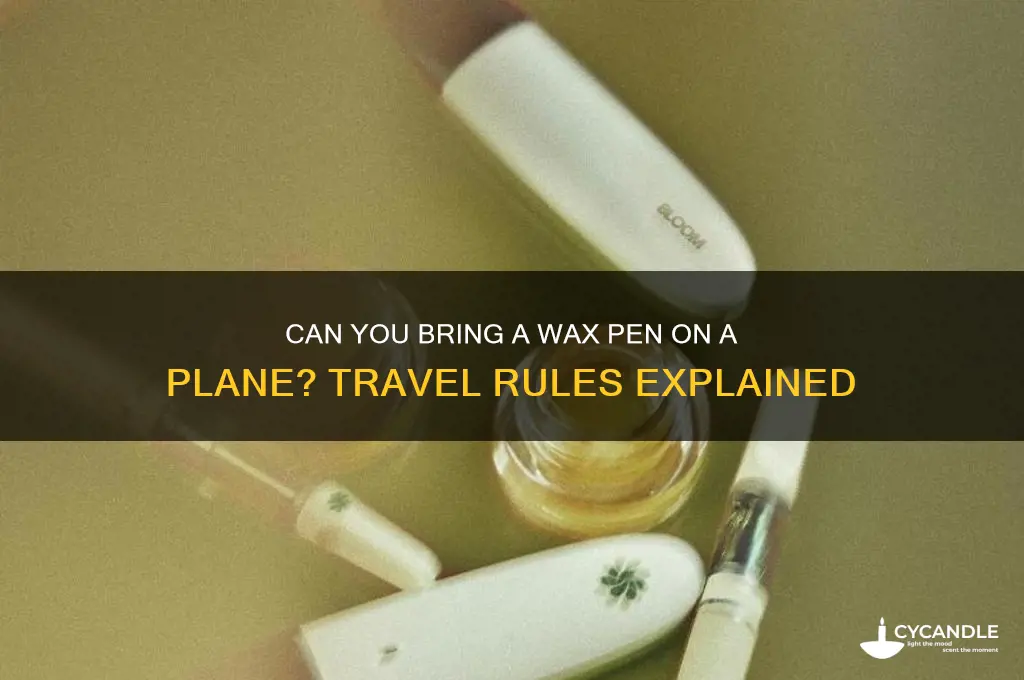 can you bring a wax pen on a plab