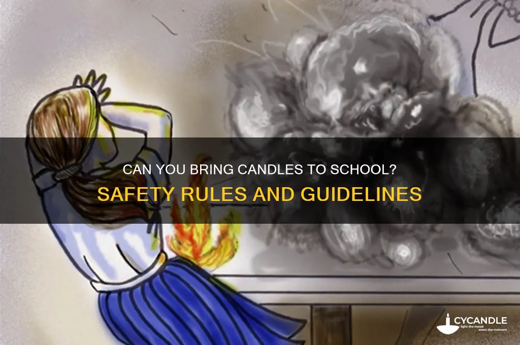 can you bring candles to school