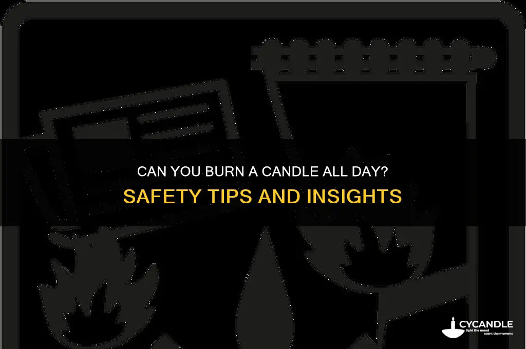 can you burn a candle all day