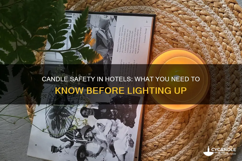 can you burn a candle in a hotel