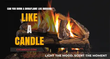 Can Duraflame Logs Be Safely Burned Indoors Like Candles?