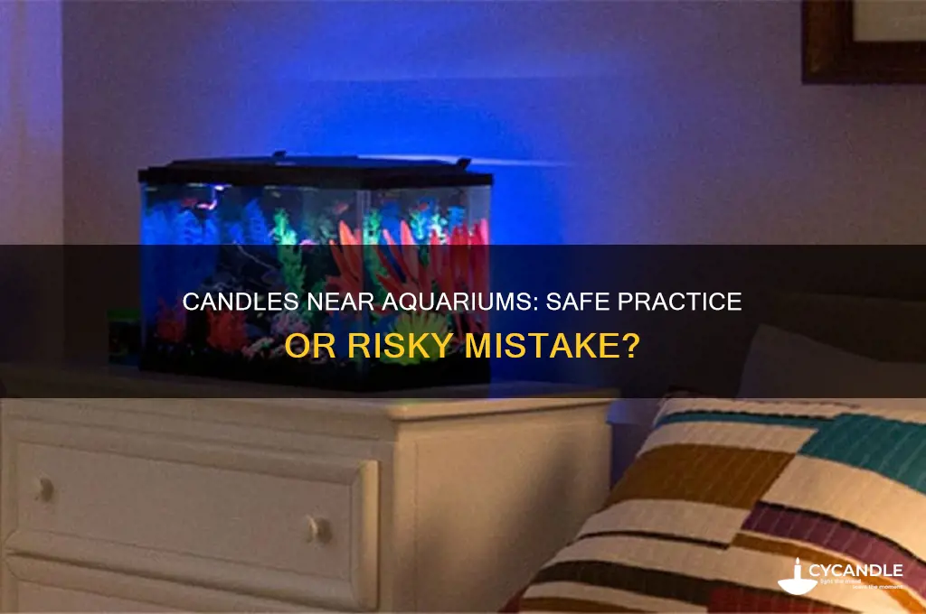 can you burn candles around an aquarium