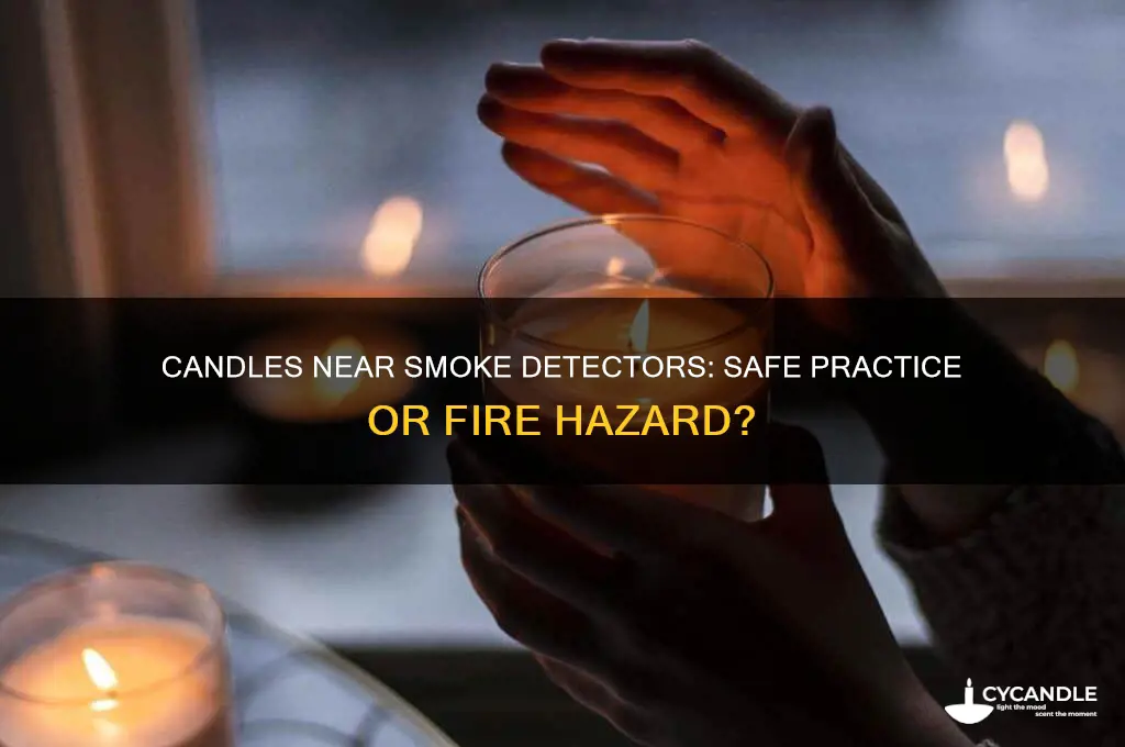 can you burn candles around smoke detector