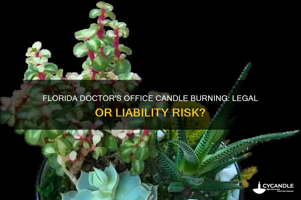can you burn candles in a doctor