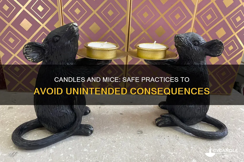 can you burn candles near mice