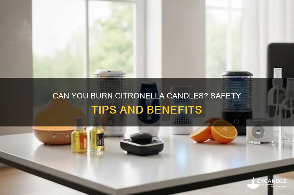 can you burn citronella candles