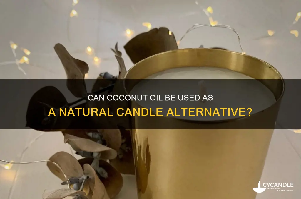 can you burn coconut oil as a candle