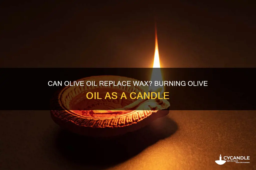 can you burn olive oil as a candle