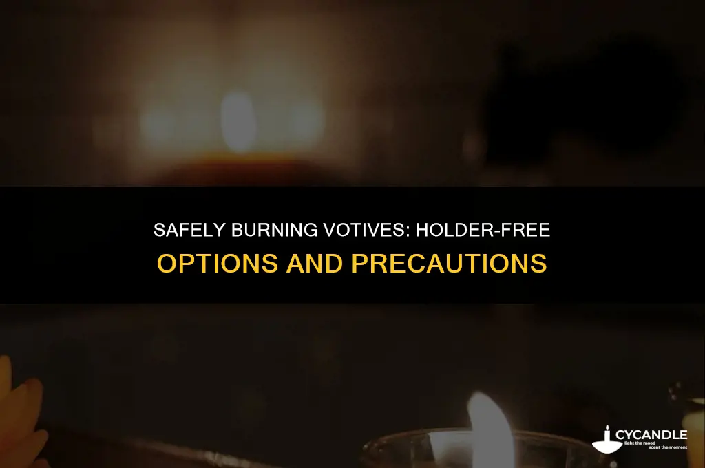 can you burn votives without a holder