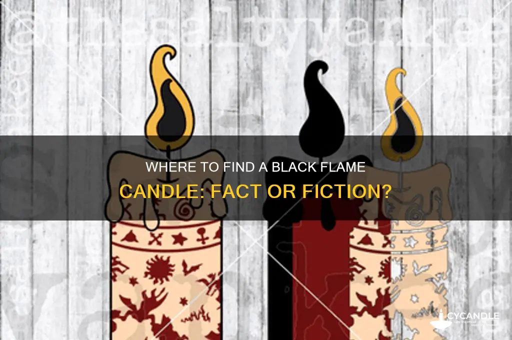 can you buy a black flame candle