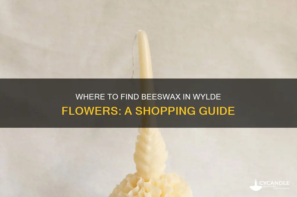 can you buy beeswax in wylde flowers