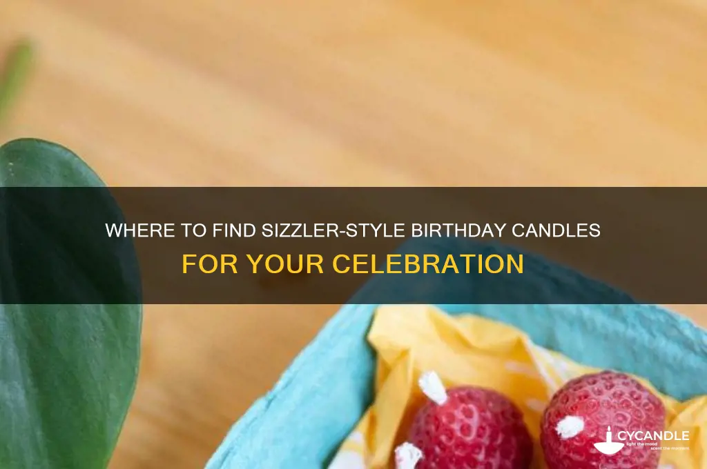 can you buy birthday candles like at sizzler