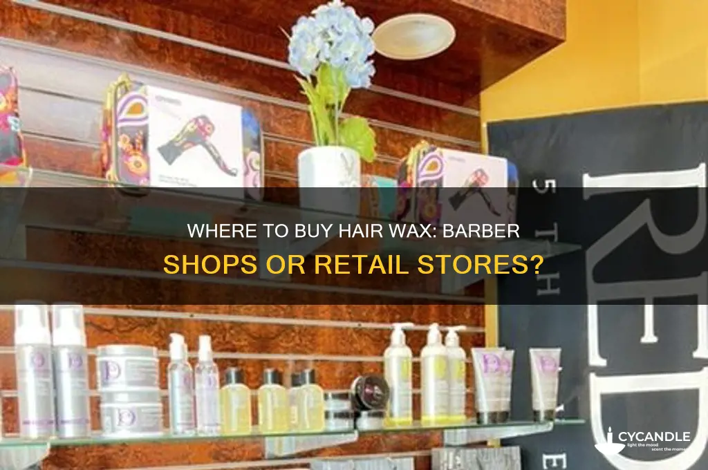 can you buy hair wax at a barber