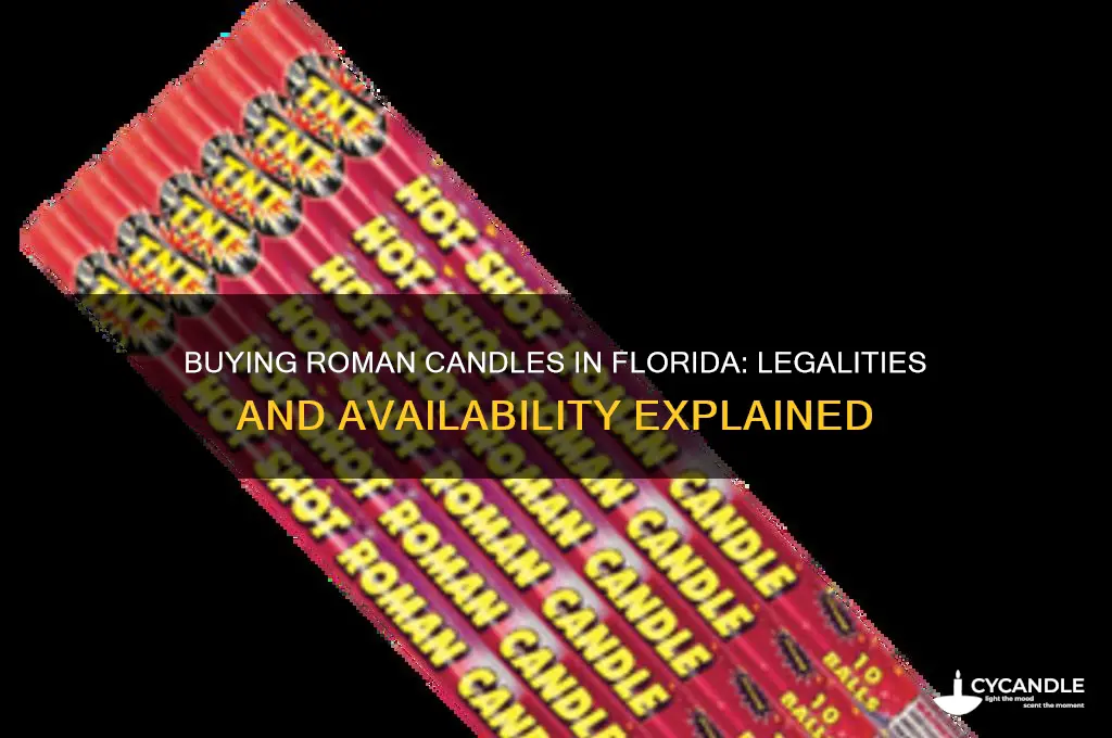 can you buy roman candles in fl