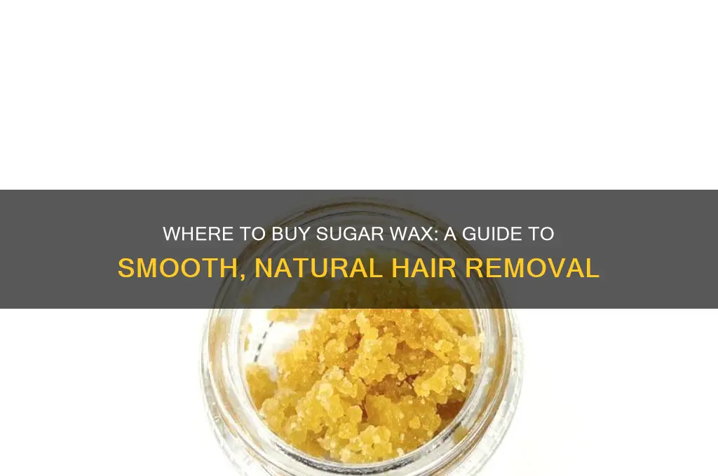 can you buy sugar wax