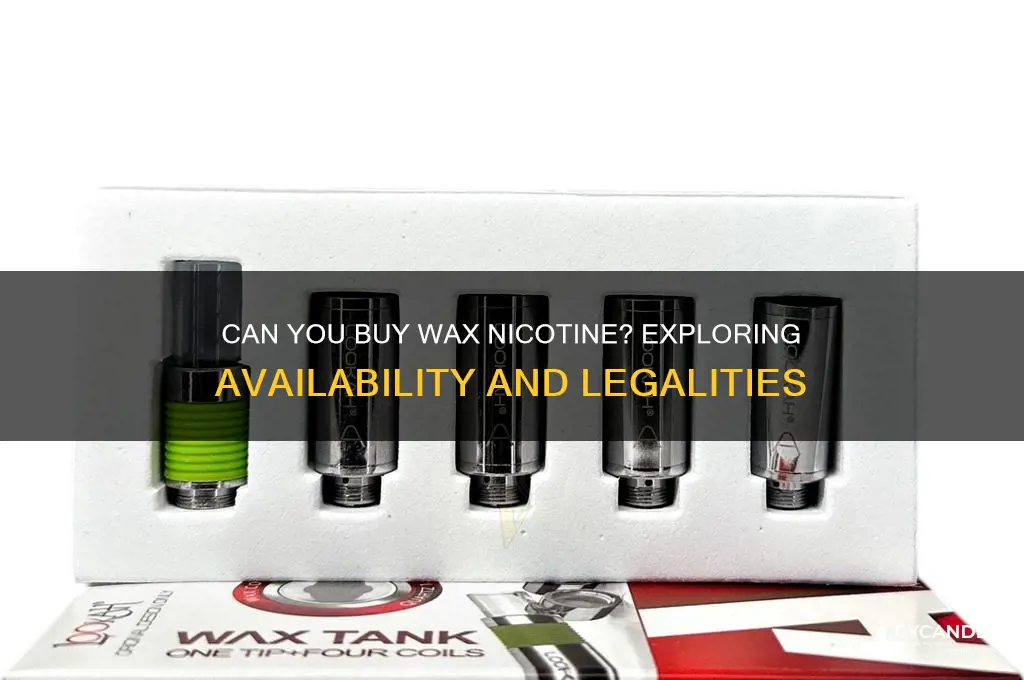 can you buy wax nicotine