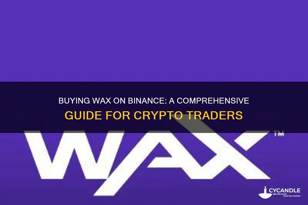 can you buy wax on binance