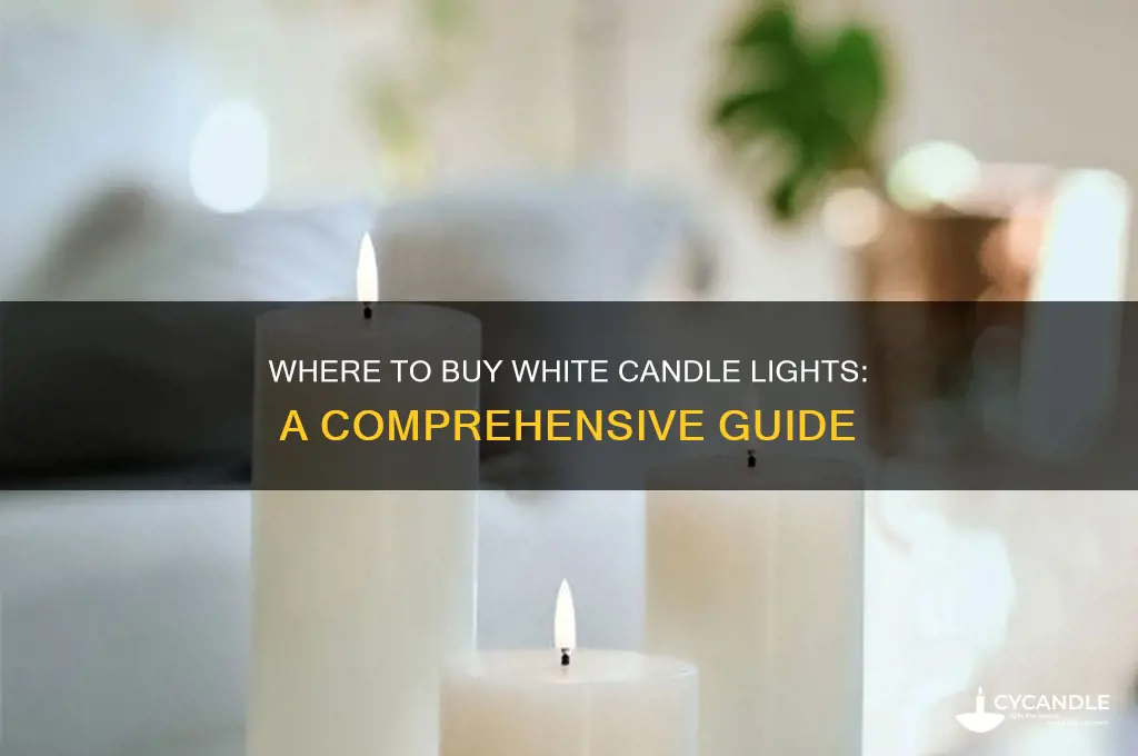can you buy white candle lights