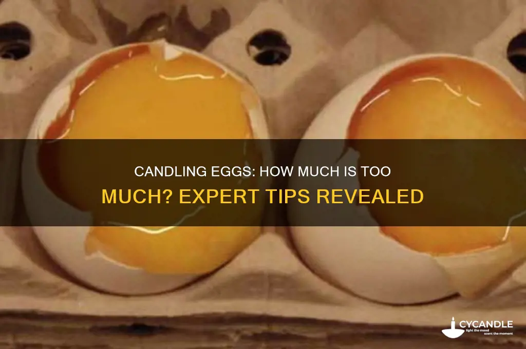 can you candle eggs too much