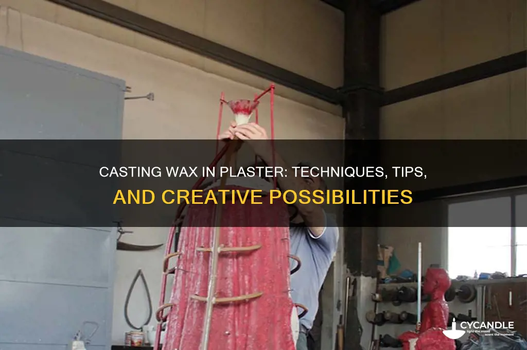can you cast wax in plaster